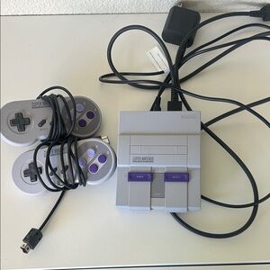 Nintendo Super NES Classic Console - Gray and Purple